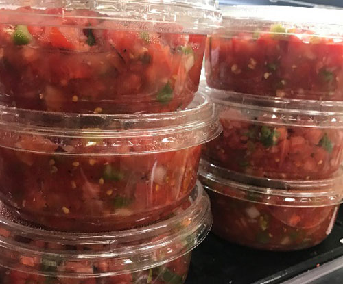 Store-made salsa